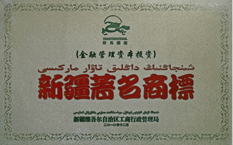 2010年新疆著(zhù)名商標